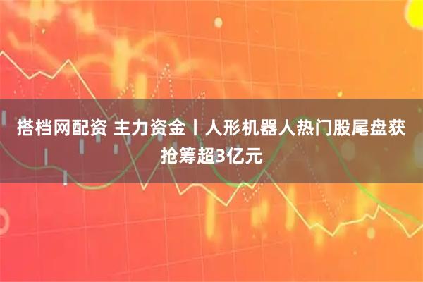 搭档网配资 主力资金丨人形机器人热门股尾盘获抢筹超3亿元