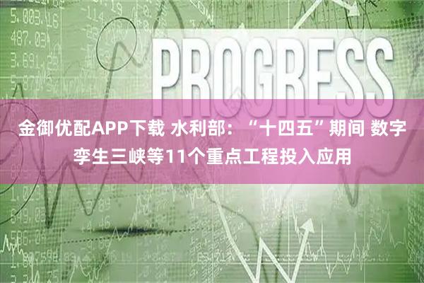 金御优配APP下载 水利部:“十四五”期间 数字孪生三峡等11个重点工程投入应用