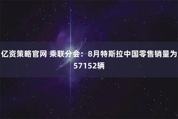 亿资策略官网 乘联分会：8月特斯拉中国零售销量为57152辆
